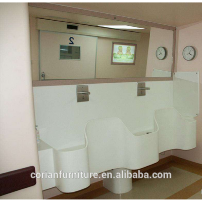 Hot selling hospital solid surface Washing Basin for hospital